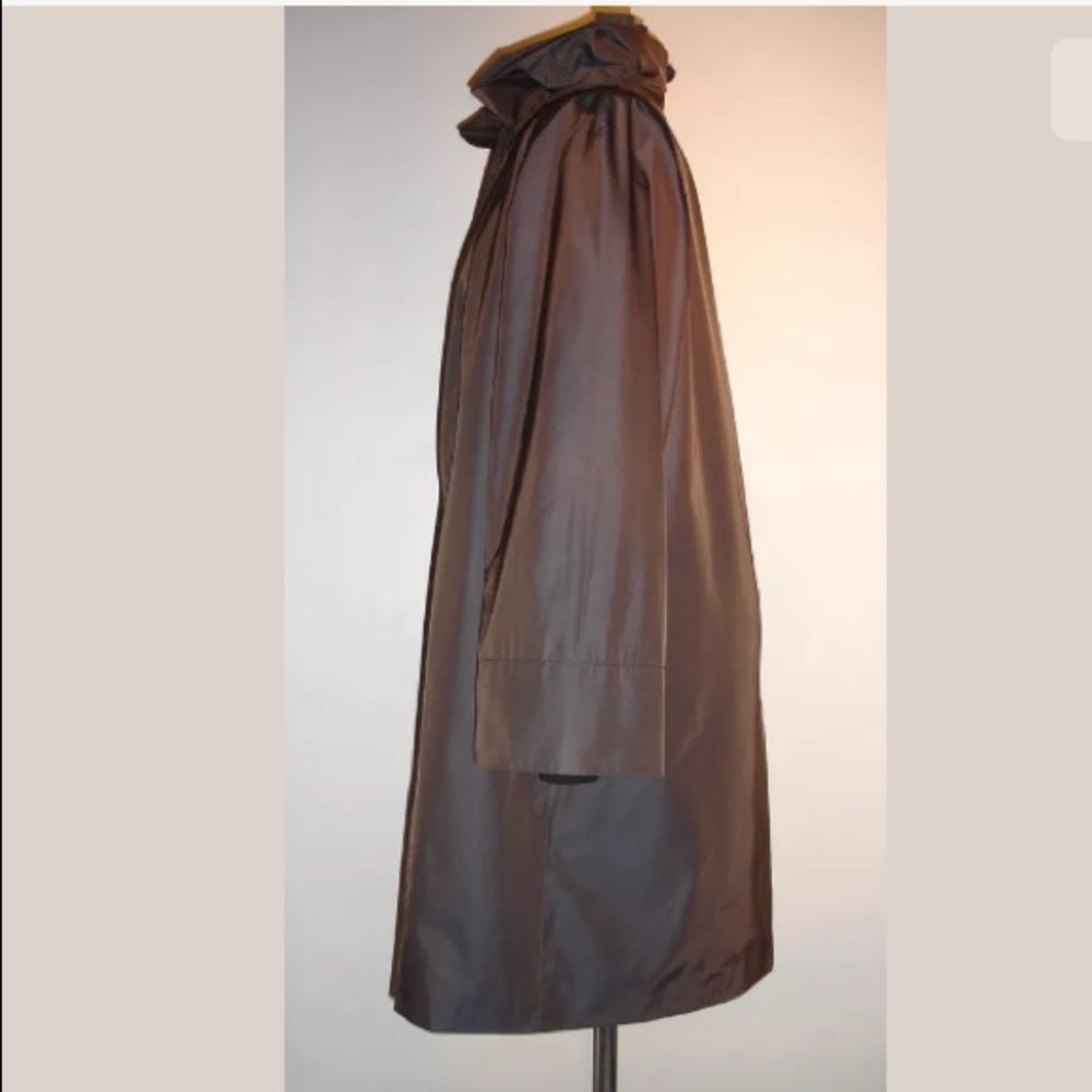 Marina Rinaldi Grey Taffeta Coat Size 21 - Picture 8 of 8